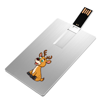 메탈실버 카드USB(스윙) USB제작